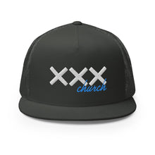 Load image into Gallery viewer, Flat Brim Trucker Cap
