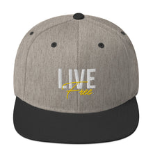 Load image into Gallery viewer, Live Free Flat Brim Trucker Cap