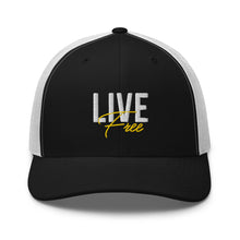 Load image into Gallery viewer, Live Free Snapback Trucker Cap
