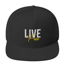 Load image into Gallery viewer, Live Free Flat Brim Trucker Cap
